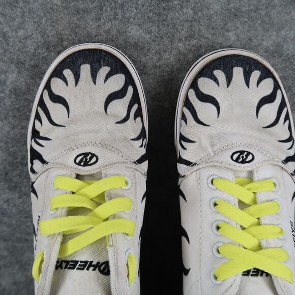 Heelys Shoes Kids Youth 4 Wheeled Sneakers Skate Pro 20 Print Flames Lace Up - Picture 11 of 15